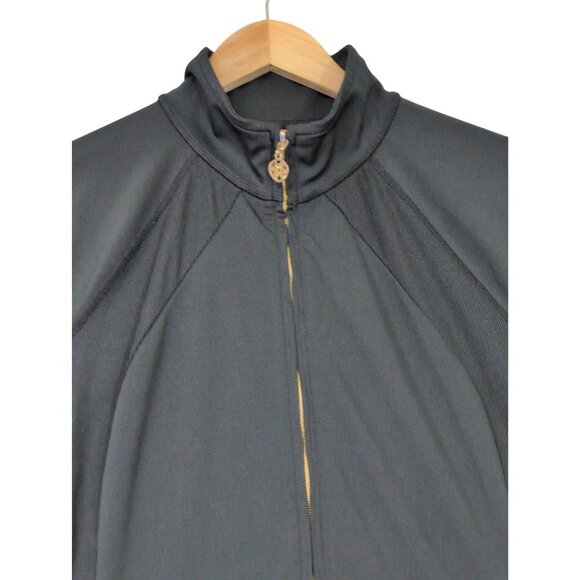Lilly Pulitzer Tennison Luxletic Jacket Womens XL Black Full Zip Athletic Gym - Picture 5 of 14